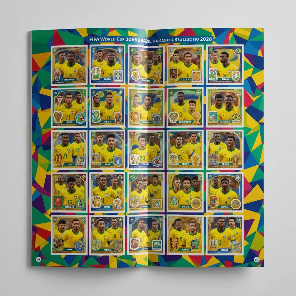 Figurinhas encaixando perfeitamente no álbum